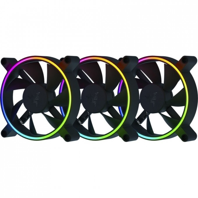 Кулер RAZER KUNAI CHROMA RGB 120MM LED PWM Performance Fan - 3 Fans - FRML Packaging RC21-01810100-R3M1