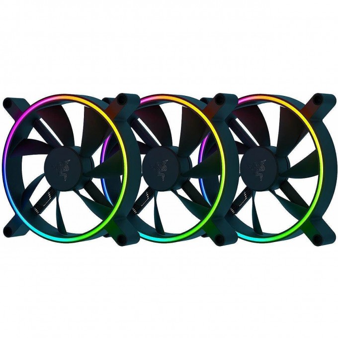 Кулер RAZER KUNAI CHROMA RGB 140MM LED PWM Performance Fan - 3 Fans - FRML Packaging RC21-01810200-R3M1